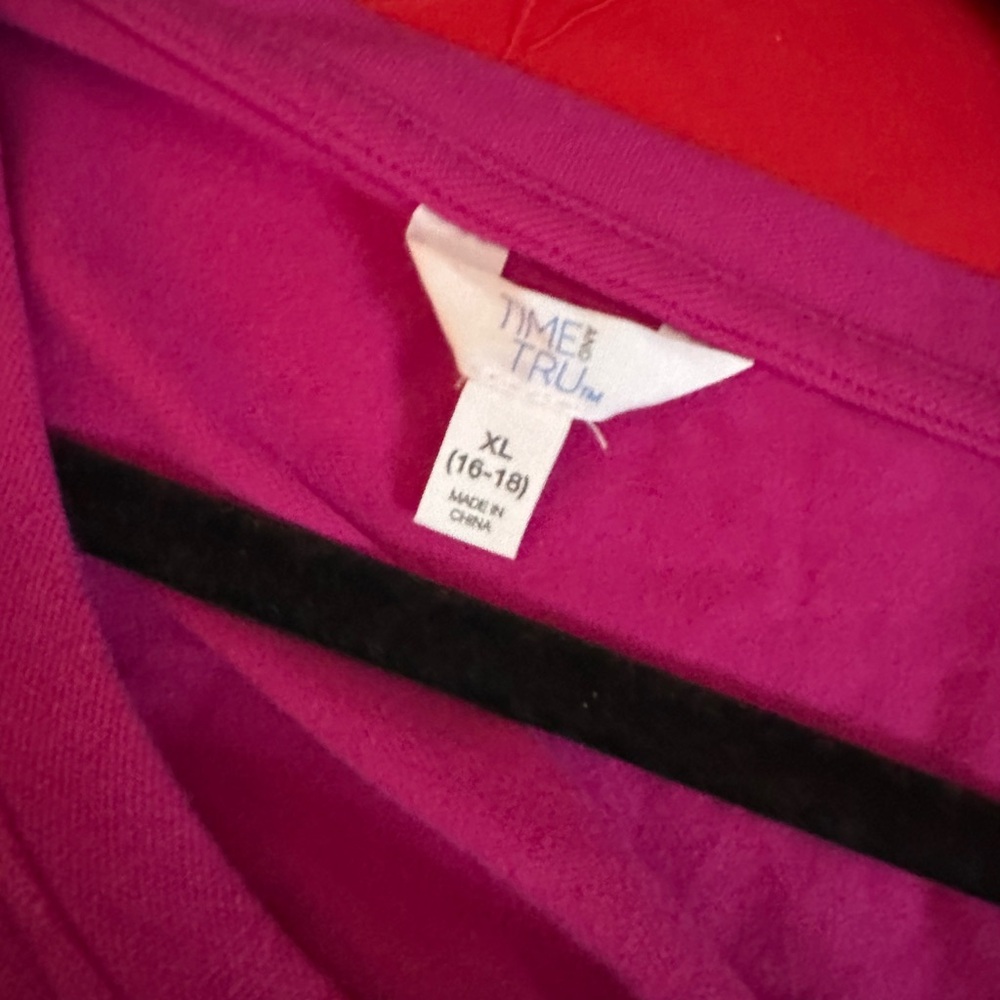Time and True Sleeveless Colorblock A-Line Dress in Fuchsia/Pink High/Low - Picture 3 of 3